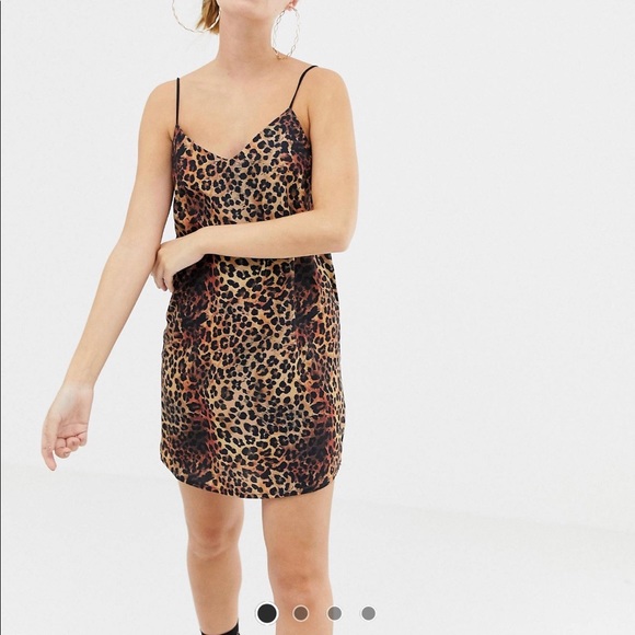 leopard print cami mini dress - Picture 2 of 3